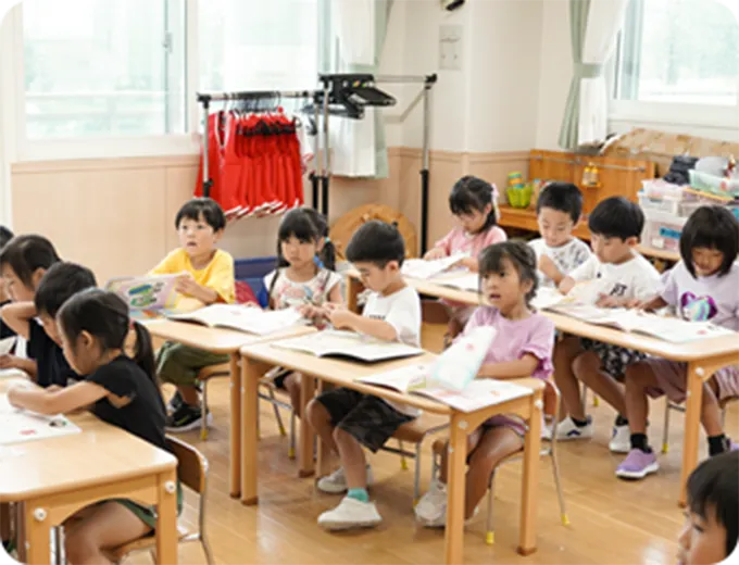にれこども園『1日の流れ』イメージ