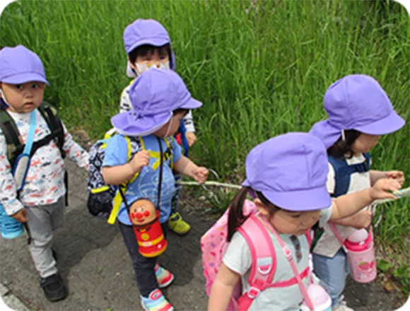 遠足の様子