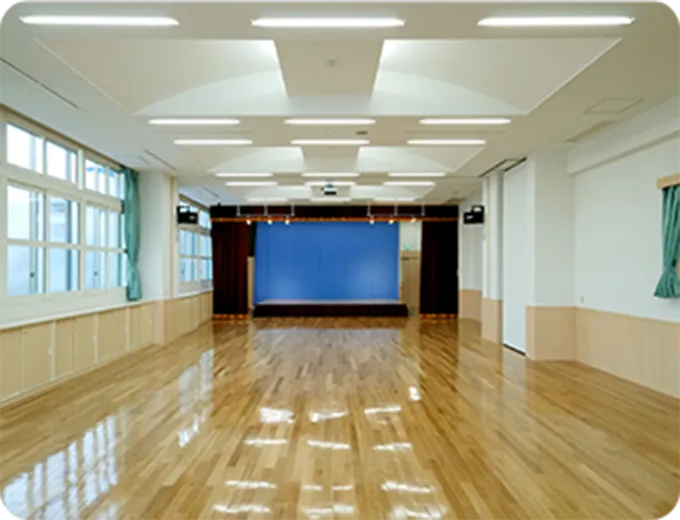 ホール　一時保育室の様子